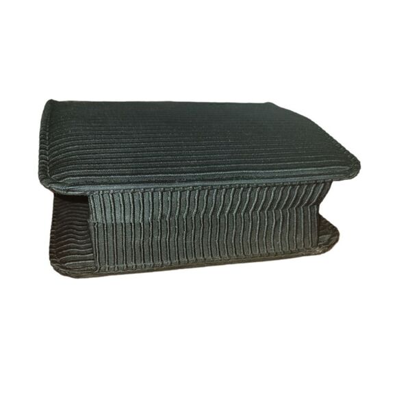 Vintage 1960s Faye Mell Design Fleurette, Inc Black Eveing Bag Cluch - Picture 5 of 16